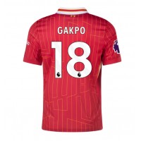 Pánský Fotbalový dres Liverpool Cody Gakpo #18 2024-25 Domácí Krátký Rukáv